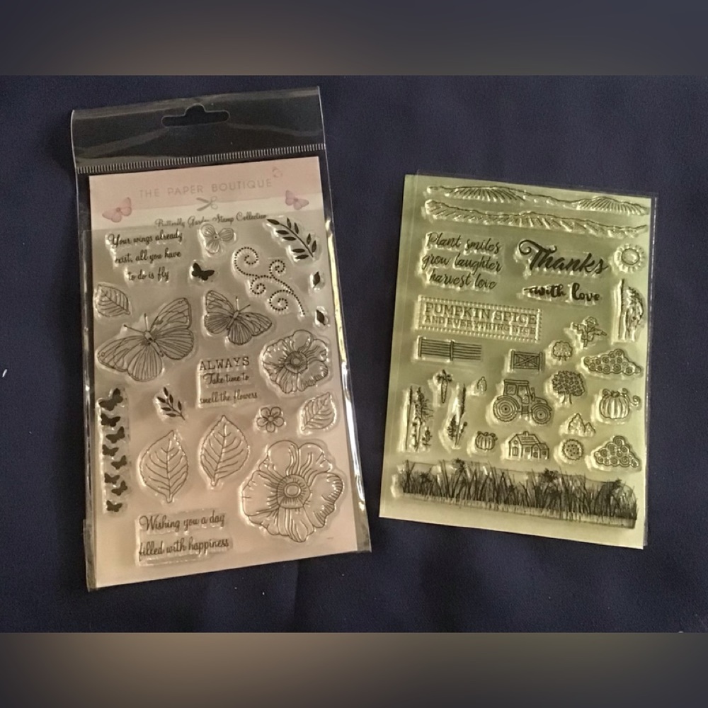 2 stamp‎ sets for paper crafting